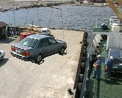 Auto abladen in Kirkenes